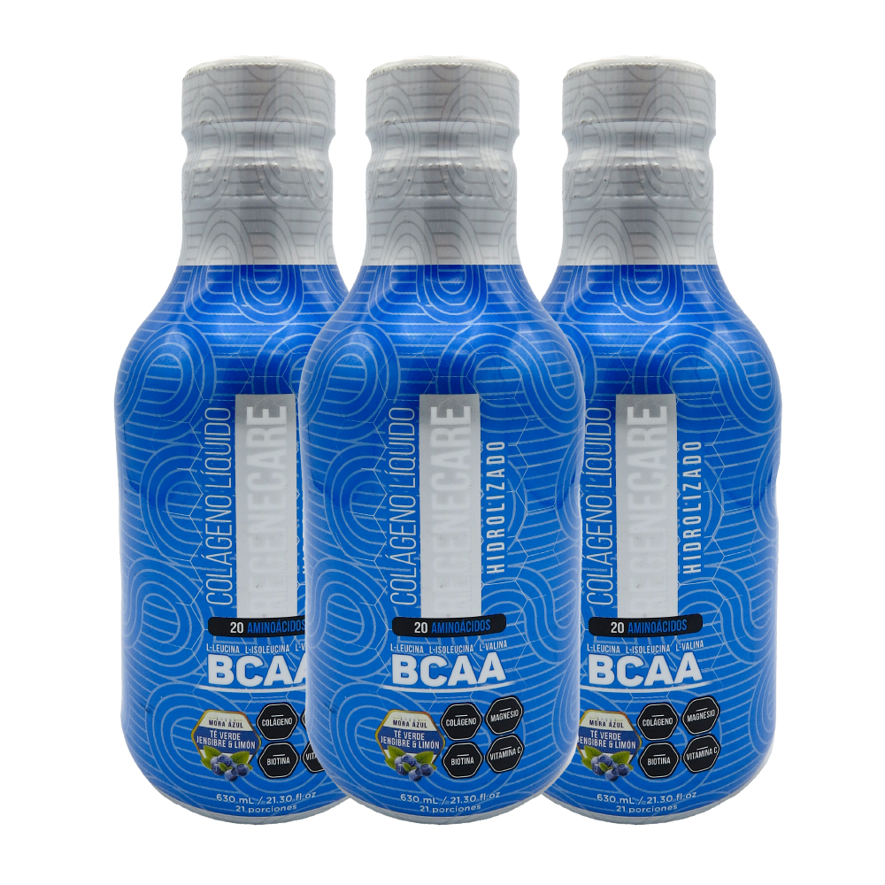 COLÁGENO HIDROLIZADO LIQUIDO BCAA X 3 UND